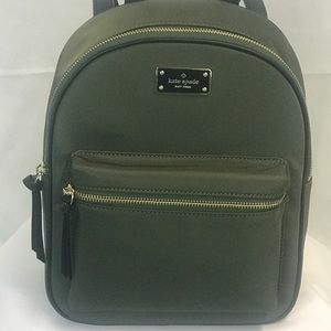 Kate Spade Small Green Backpack
